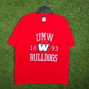Oarsman 913 UMW Bulldogs University of Montana Western T-Shirt Red Mens XL